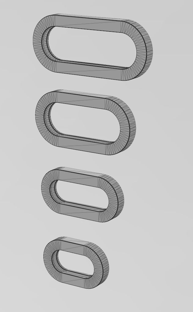 Paperclip chain and bracelet link 3D print model_13