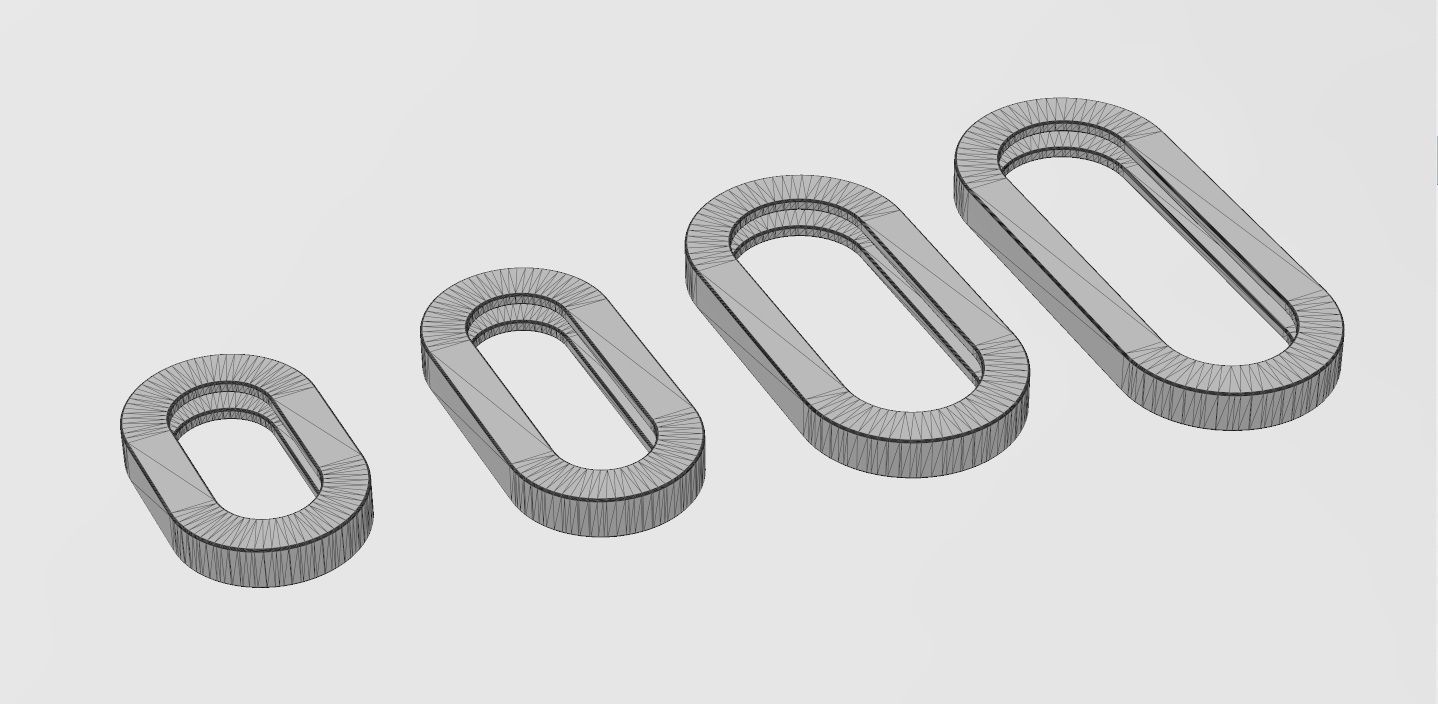 Paperclip chain and bracelet link 3D print model_14