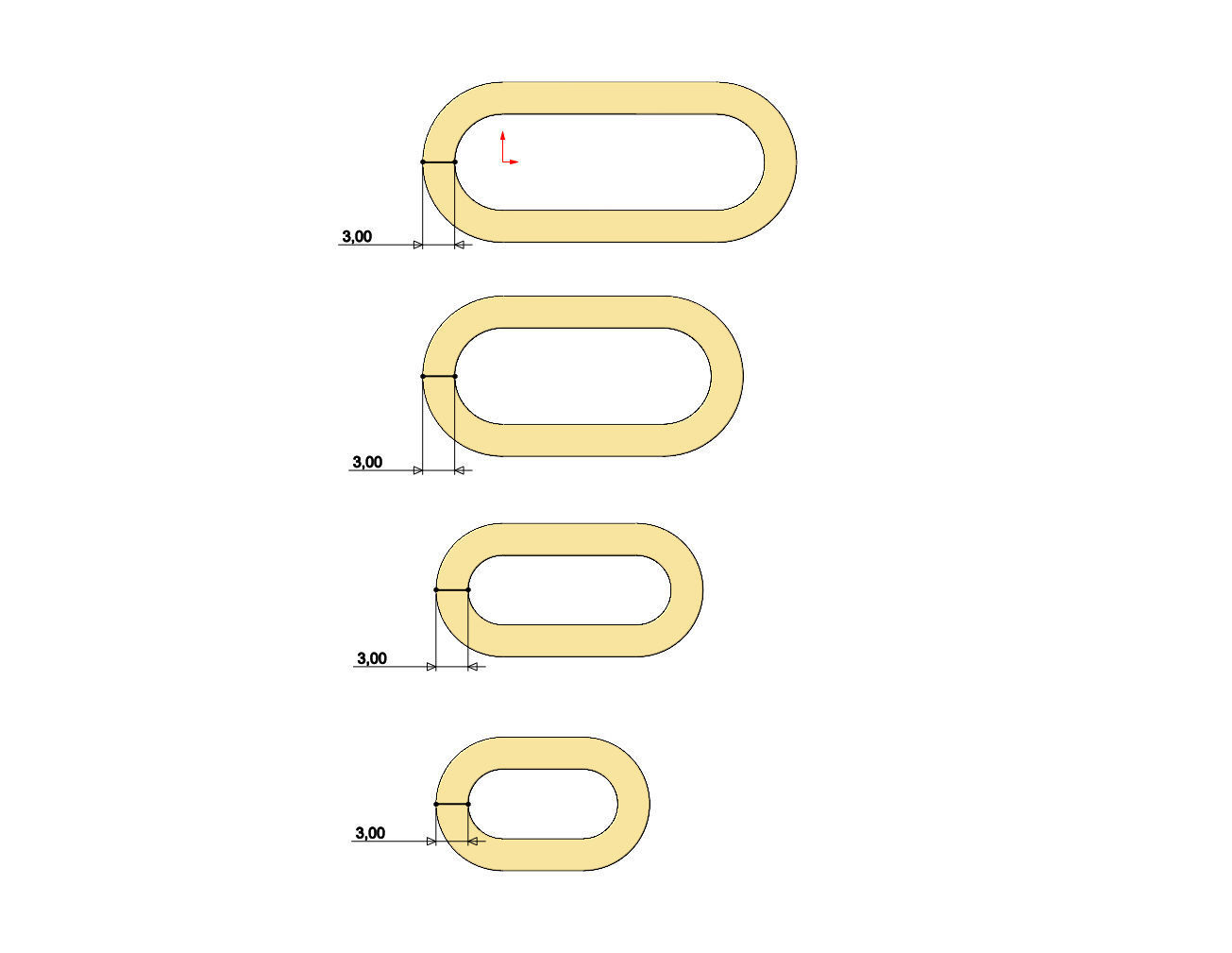 Paperclip chain and bracelet link 3D print model_7