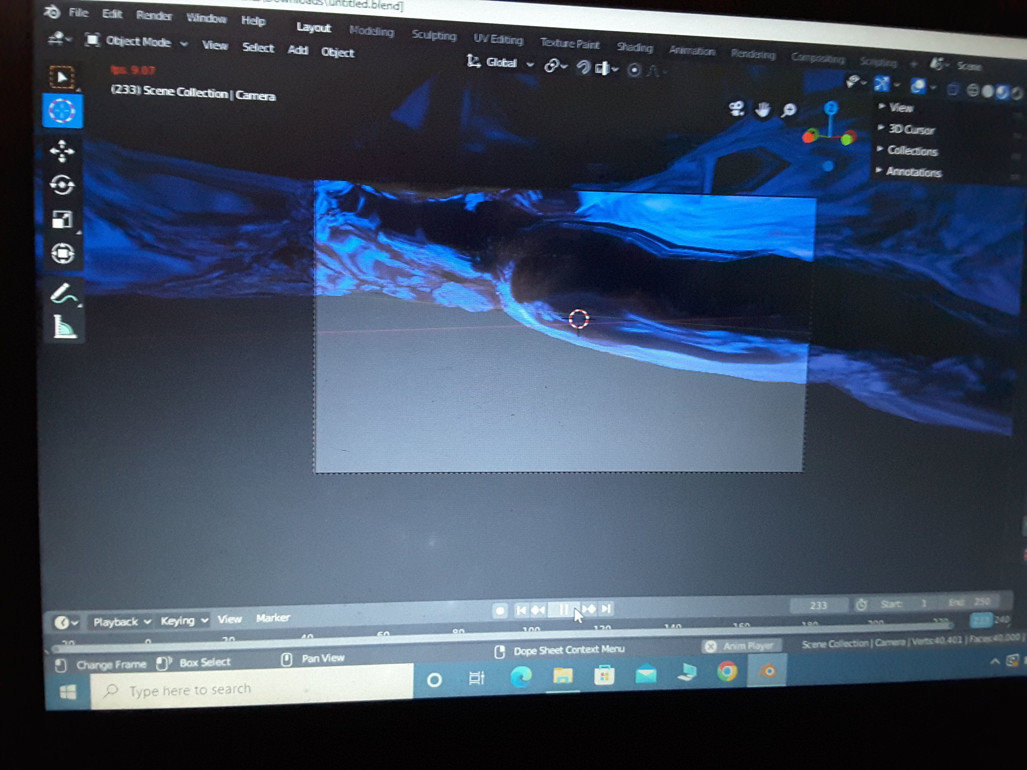 SEA MODUL FOR GAMES AND ANIMATIONS Low-poly 3D model_1