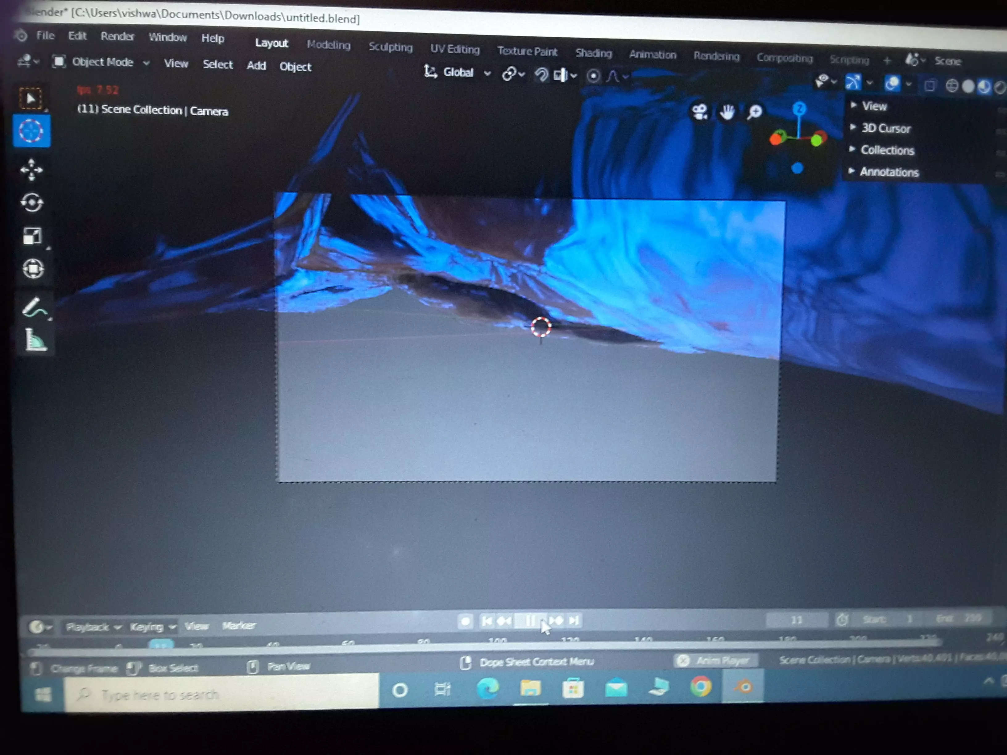 SEA MODUL FOR GAMES AND ANIMATIONS Low-poly 3D model_0