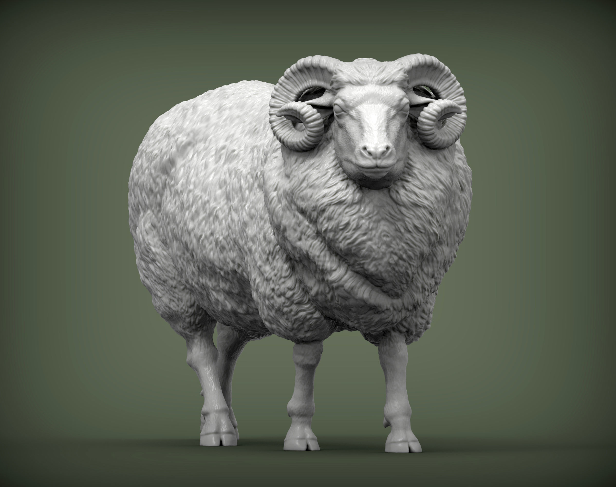 walking ram 3D print model_2