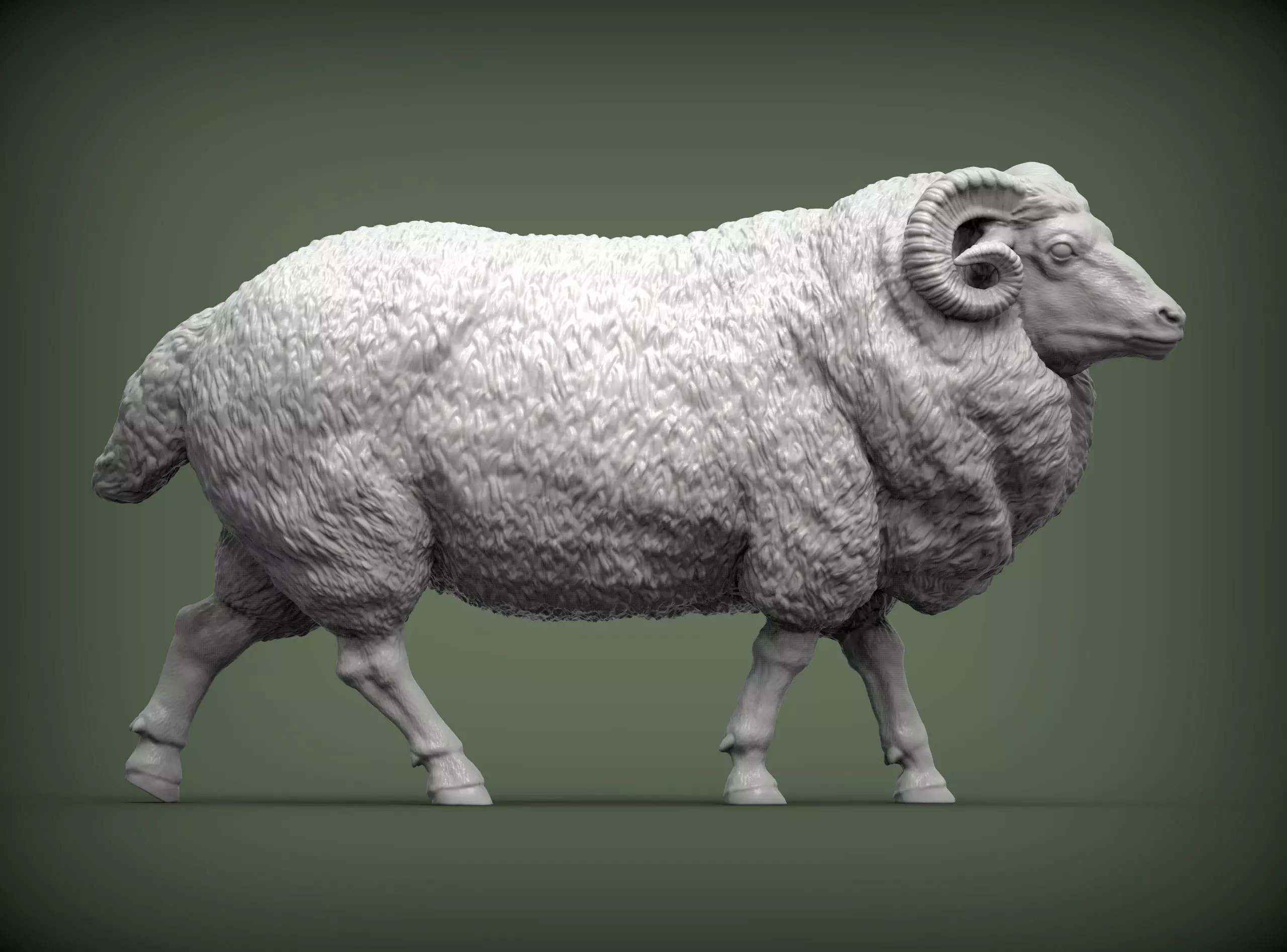 walking ram 3D print model_0