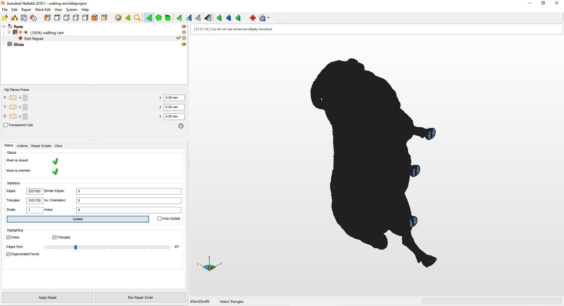 walking ram 3D print model_13