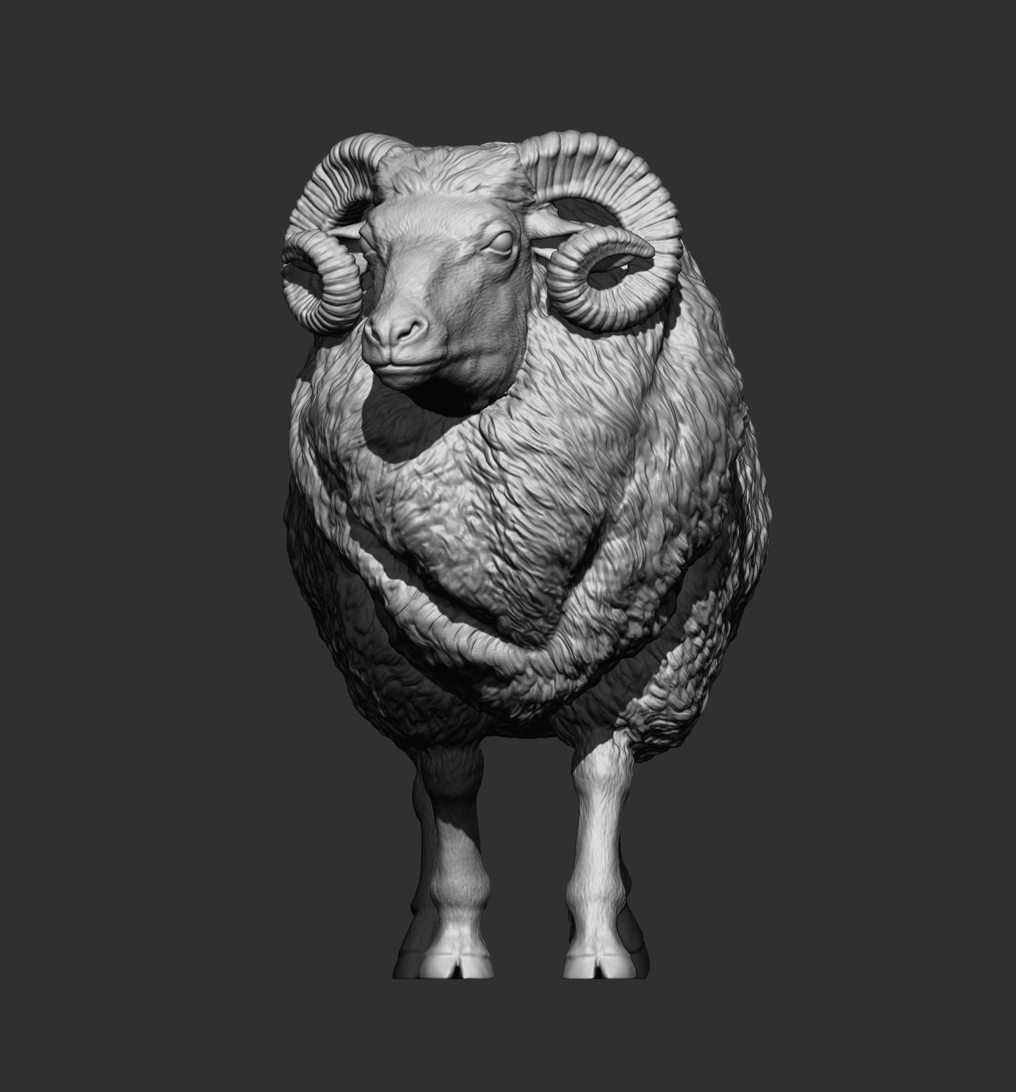 walking ram 3D print model_10