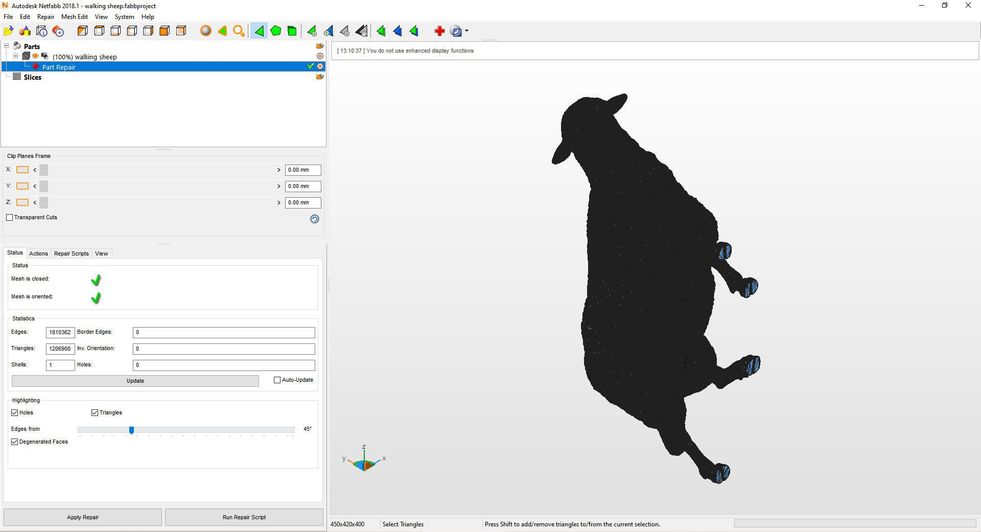 walking sheep 3D print model_12