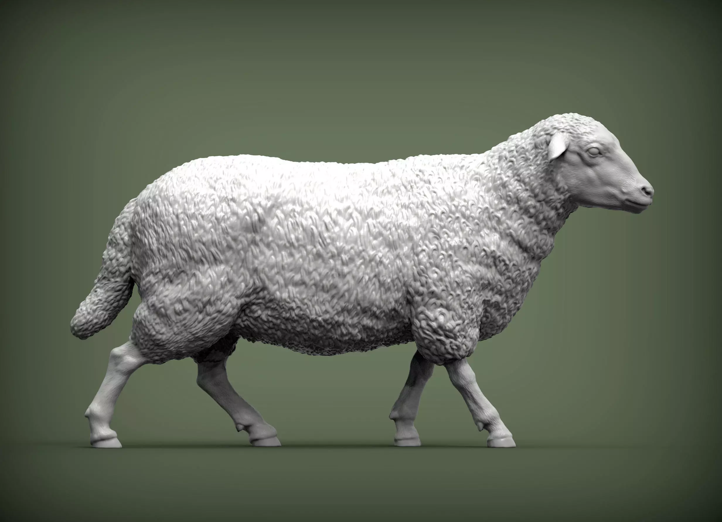 walking sheep 3D print model_0