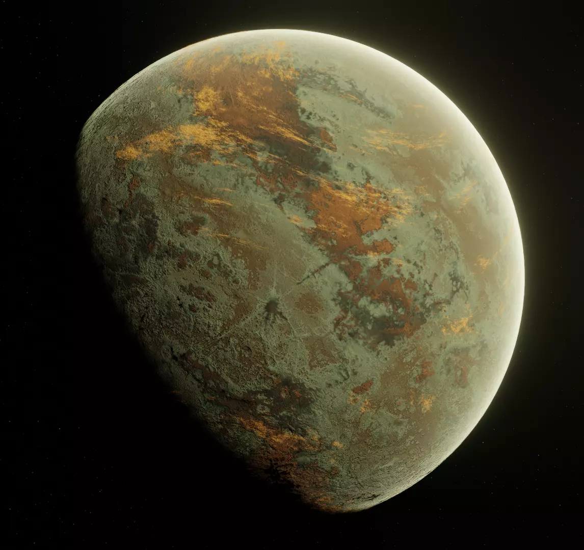 Planet Space Ready to game Free low-poly 3D model