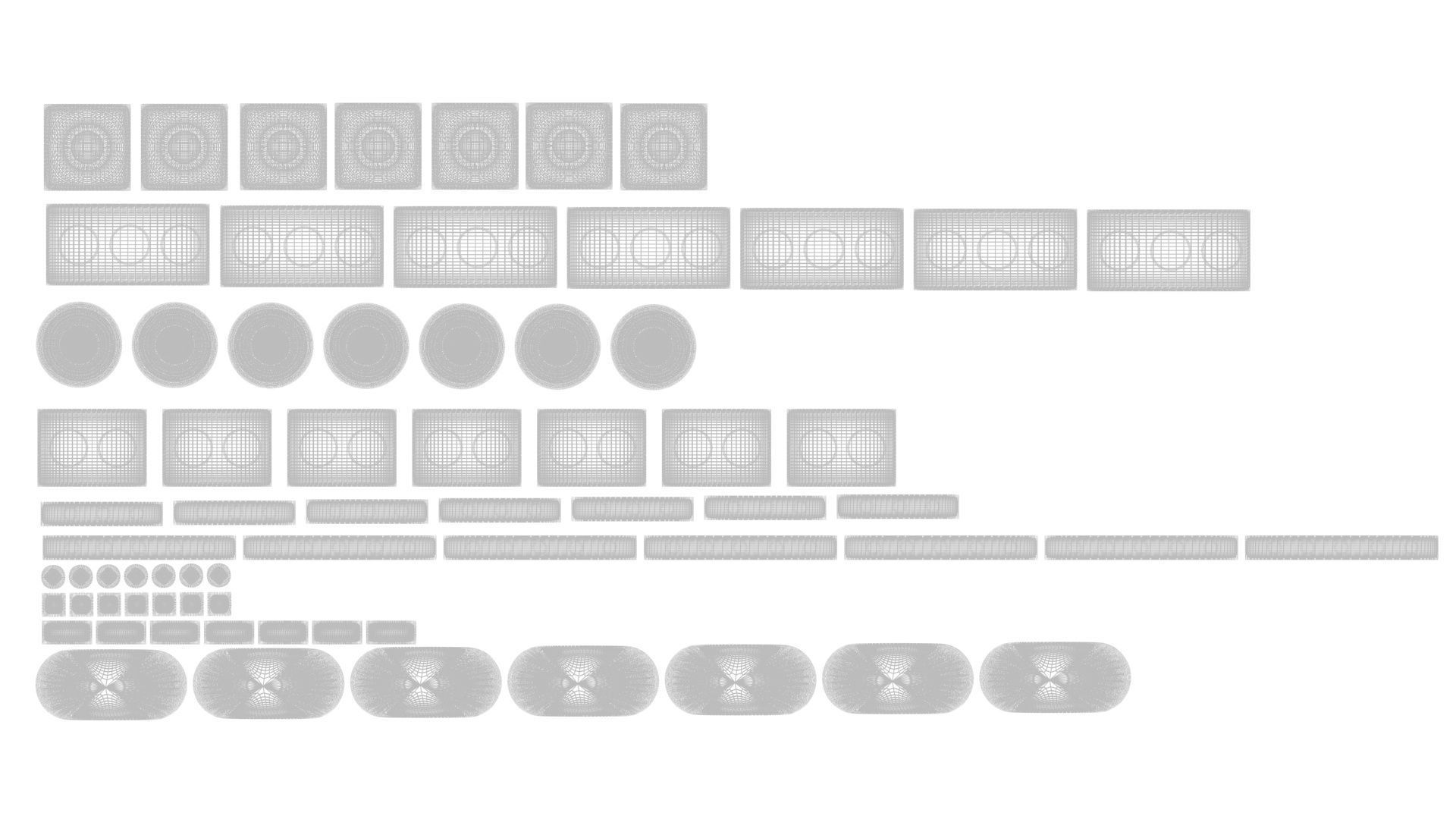 Colored Lego Tiles Set 3D model_16