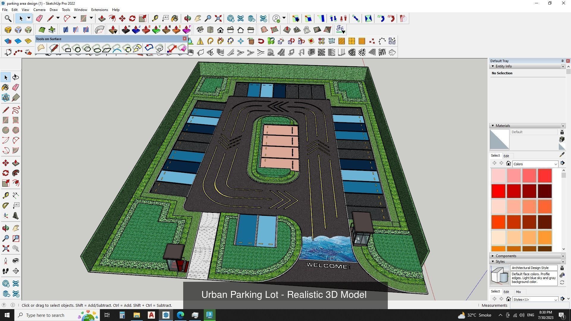 Parking Lot 3D model Collection _1