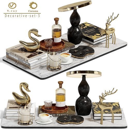 Decorative set 3 3D model