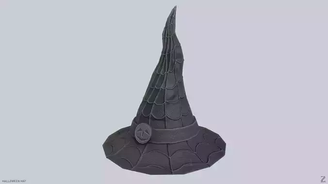 Halloween hat Low-poly 3D model
