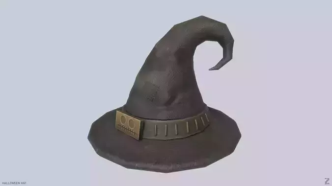 Halloween hat Low-poly 3D model