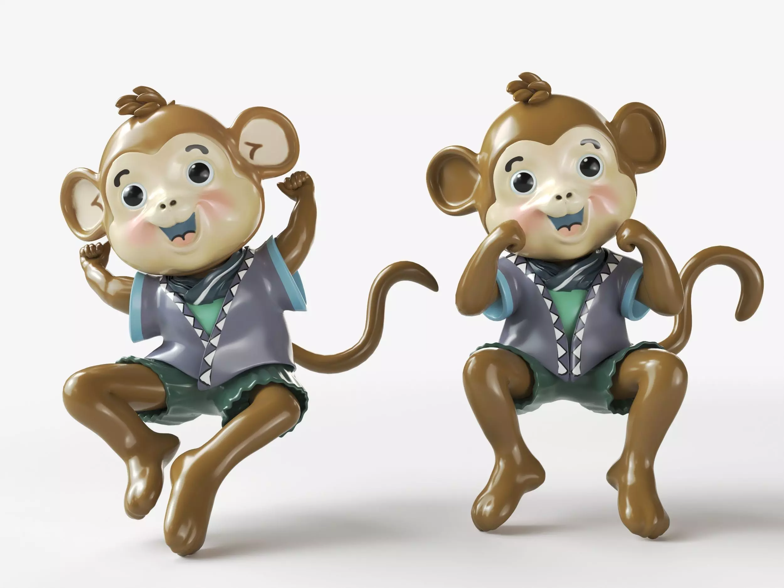 monkey 3D print model_0