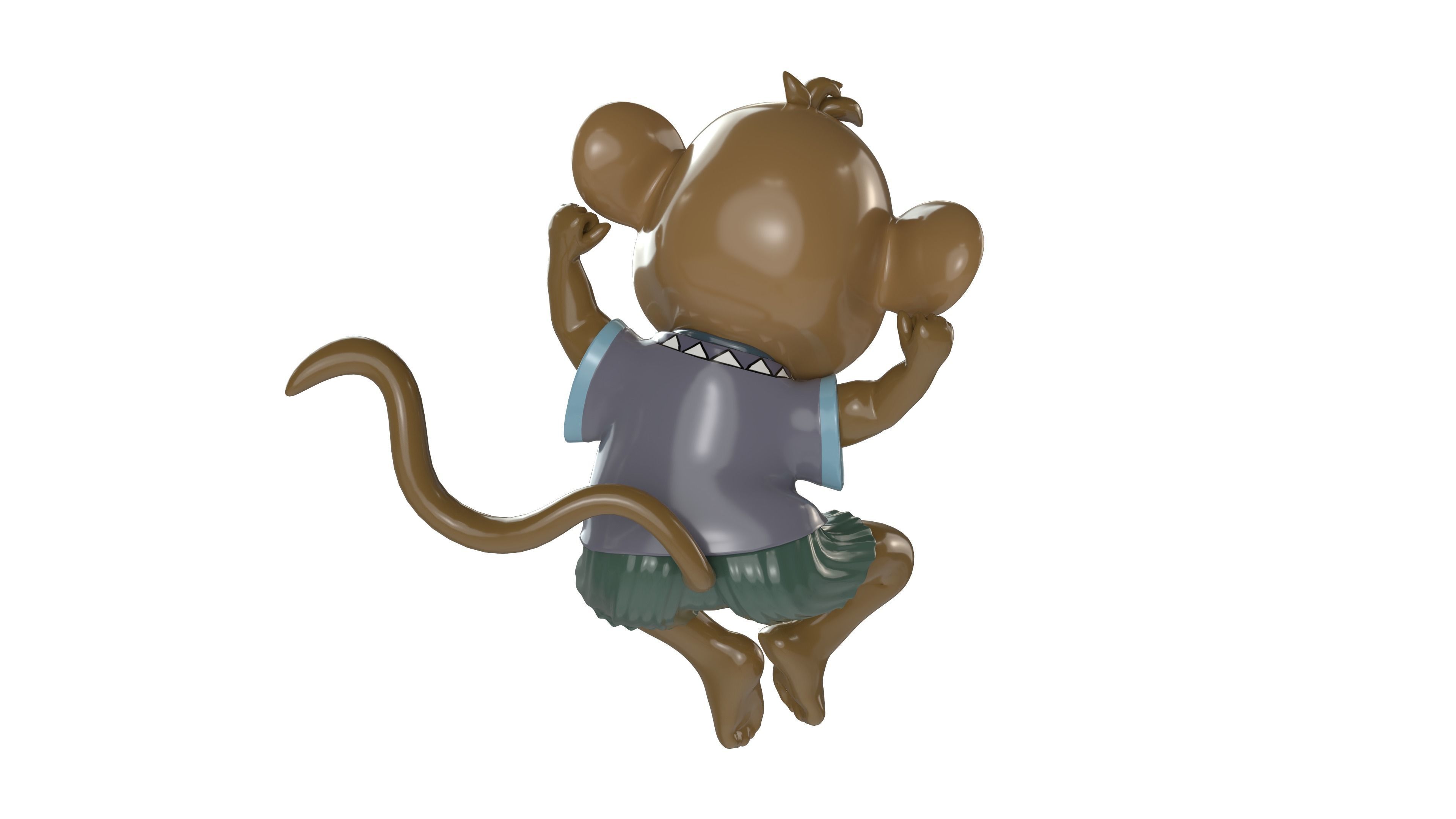 monkey 3D print model_6