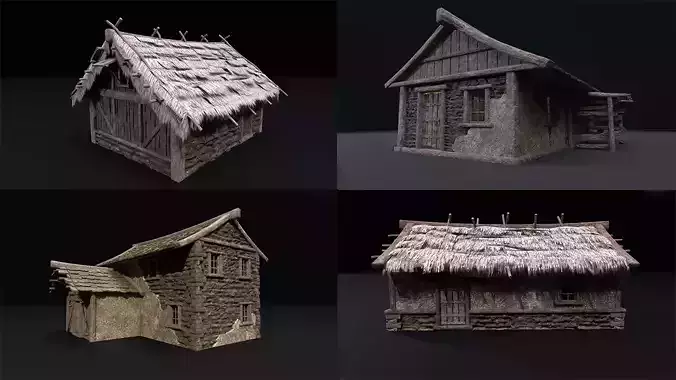 Realistic Medieval Houses Pack