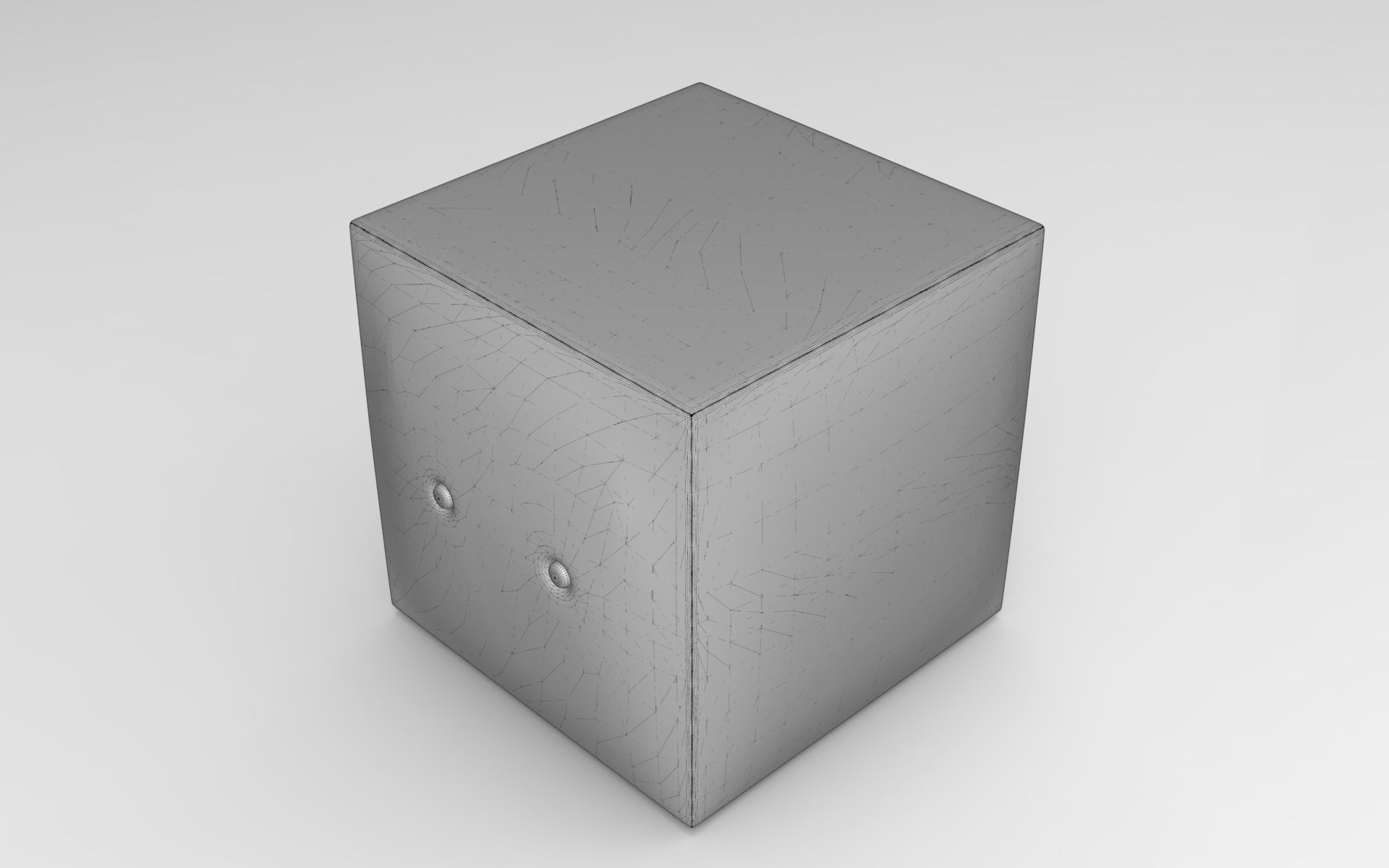 Cubes Pouf Low-poly 3D model_5