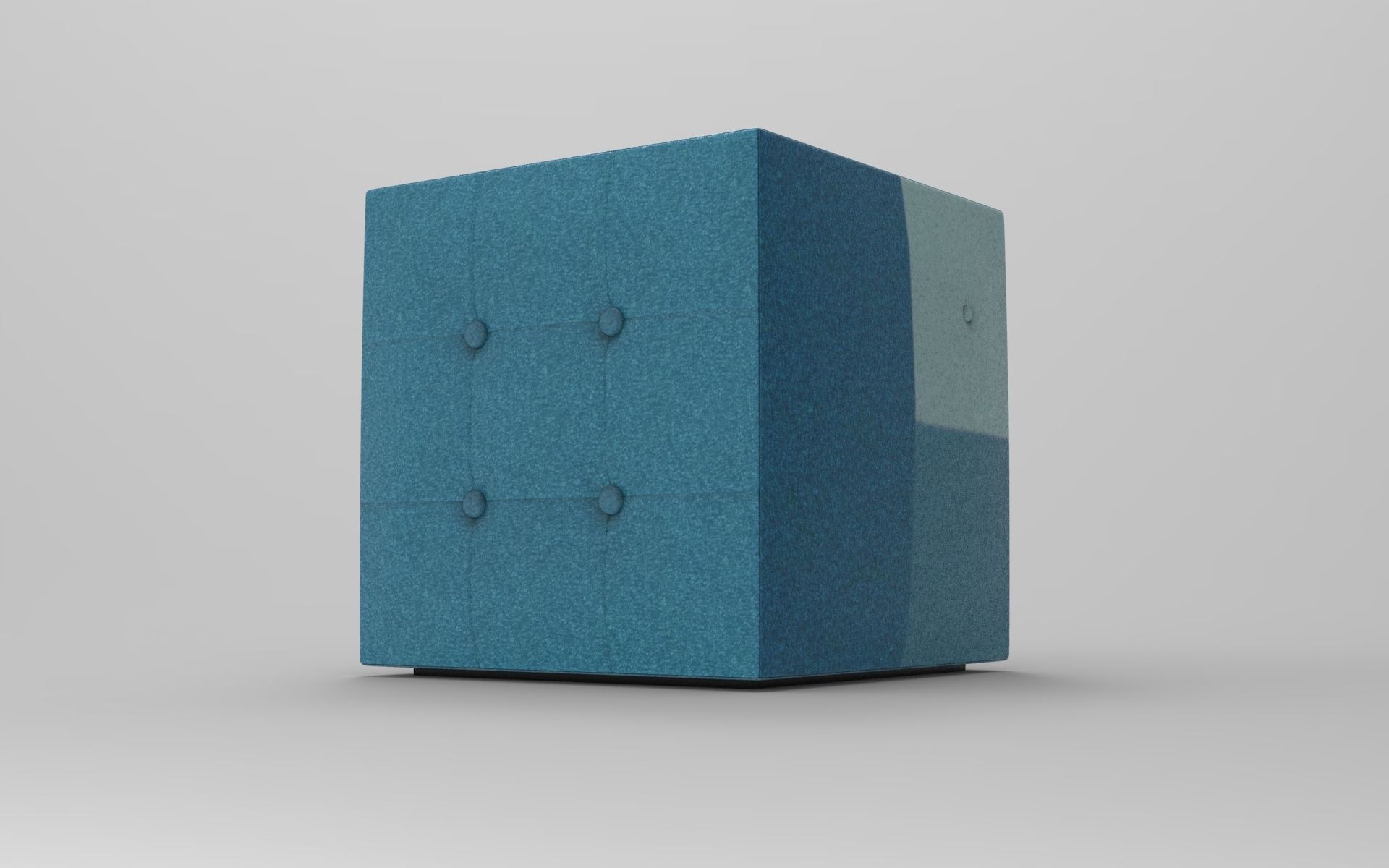 Cubes Pouf Low-poly 3D model_3