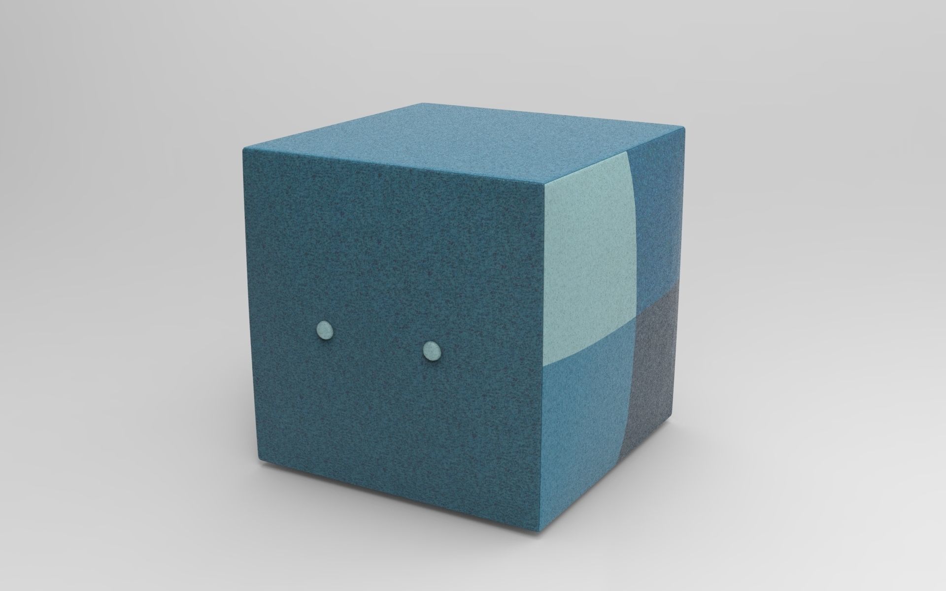 Cubes Pouf Low-poly 3D model_4