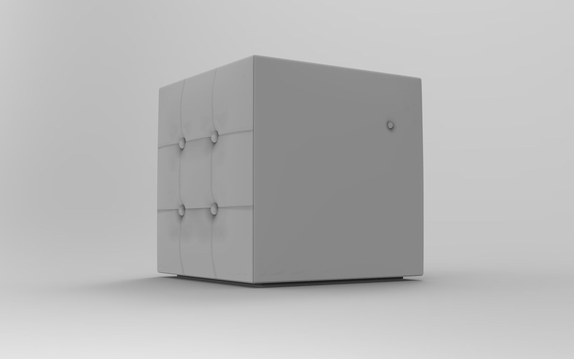 Cubes Pouf Low-poly 3D model_7