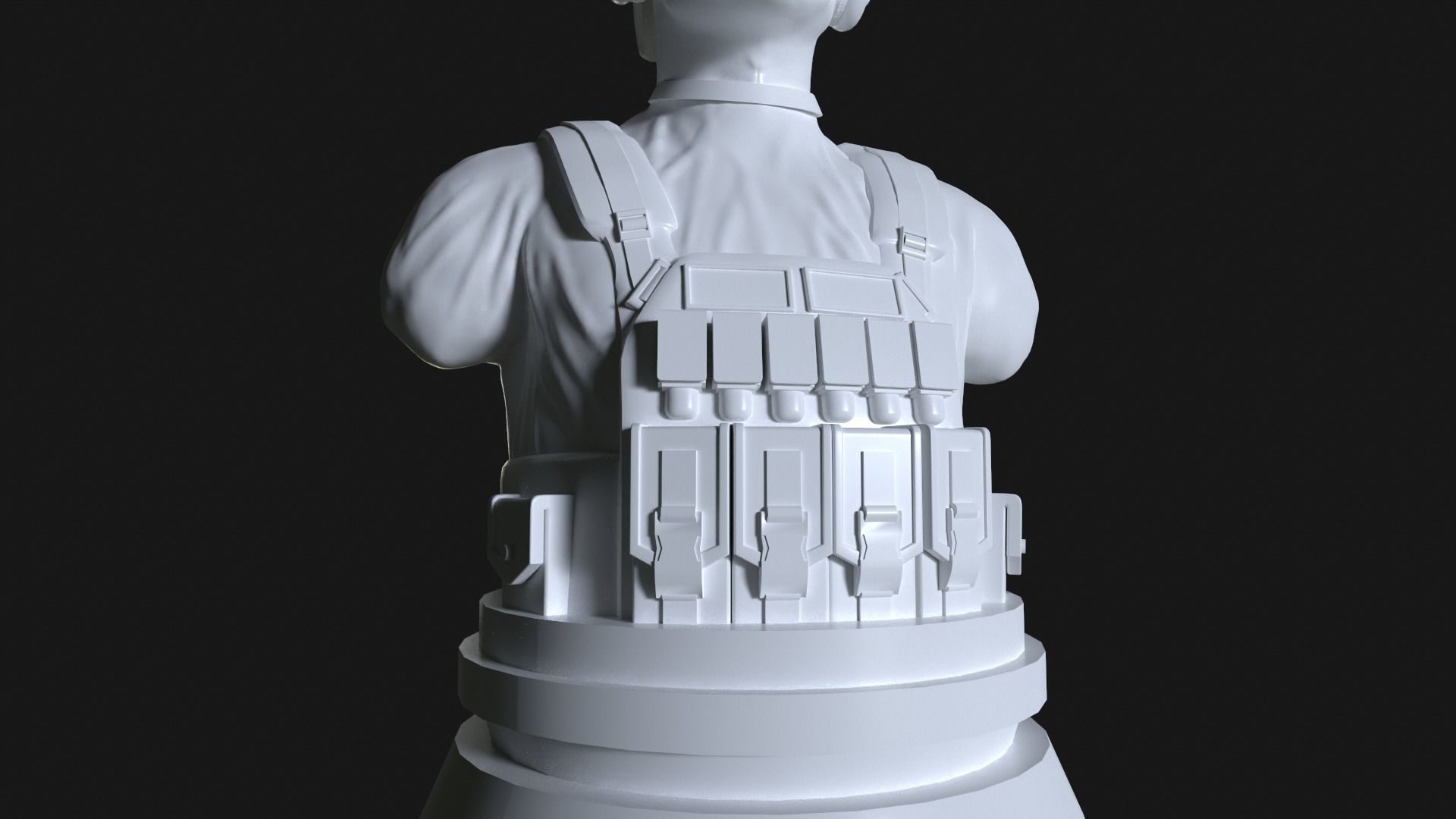 Sniper Soldier 3D print model_9