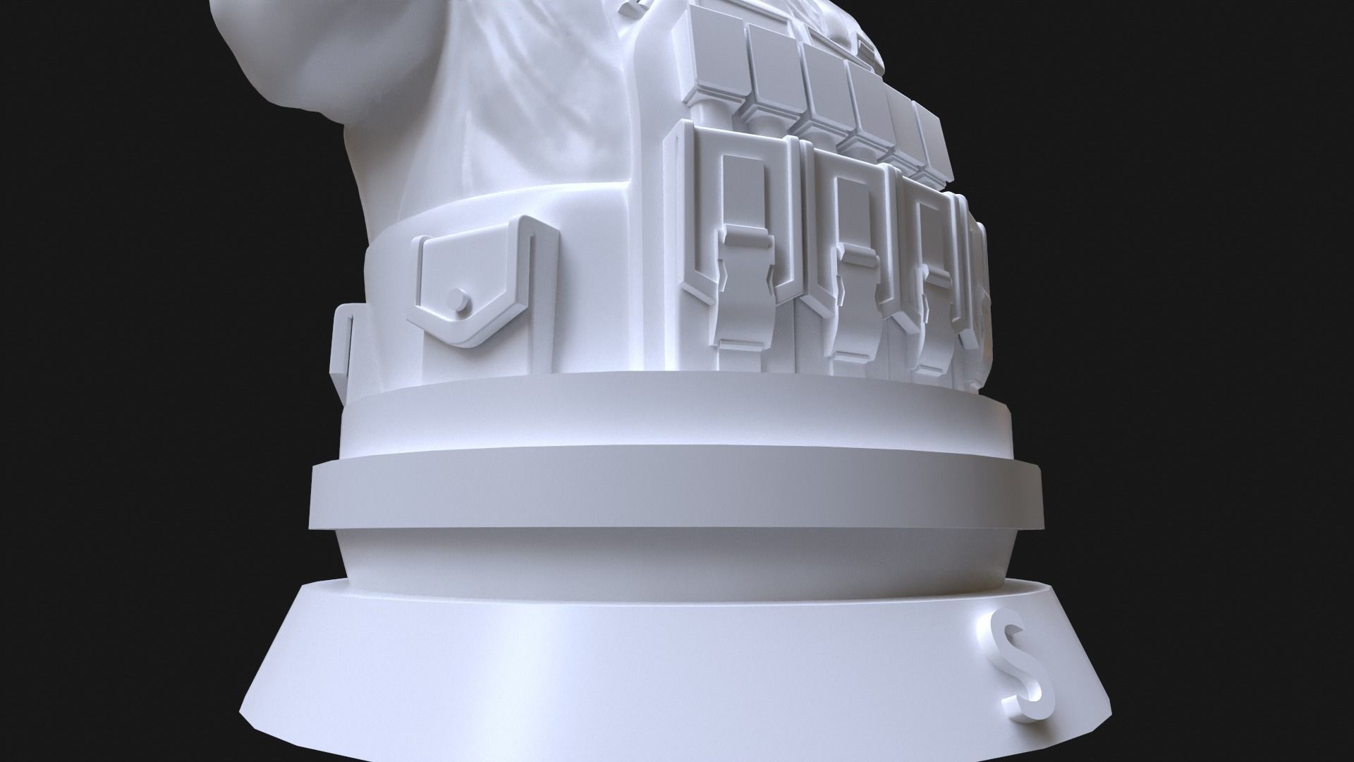 Sniper Soldier 3D print model_27