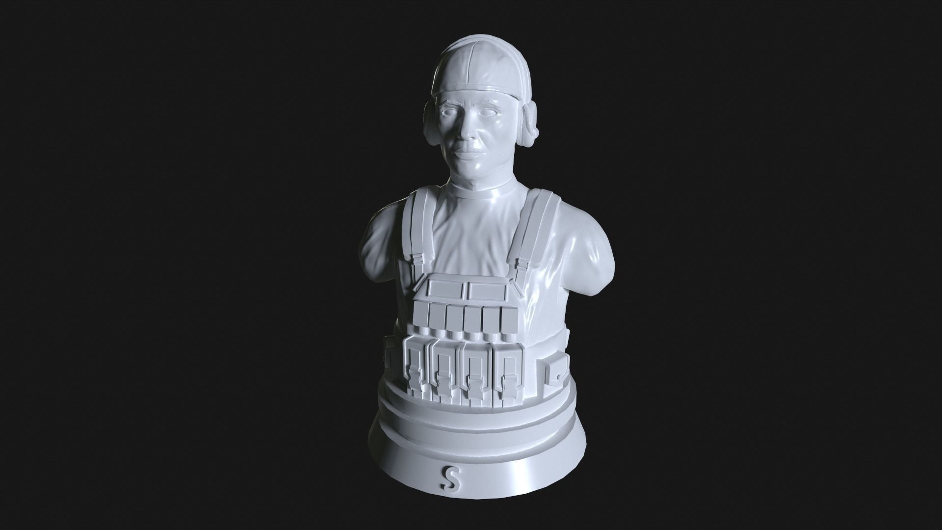 Sniper Soldier 3D print model_1
