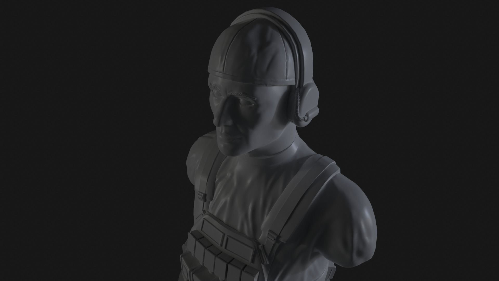 Sniper Soldier 3D print model_35