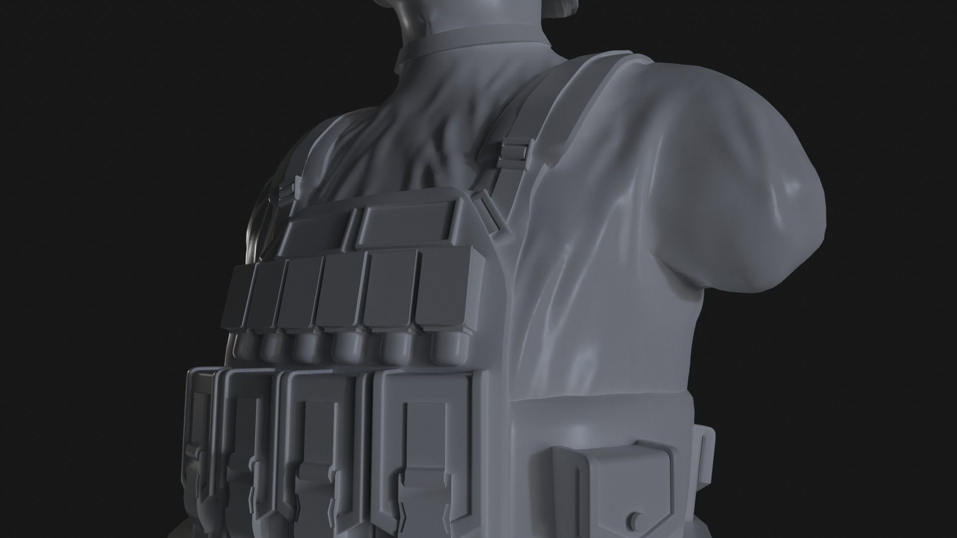 Sniper Soldier 3D print model_40