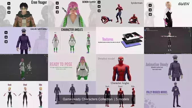 Game-ready Characters Collection 