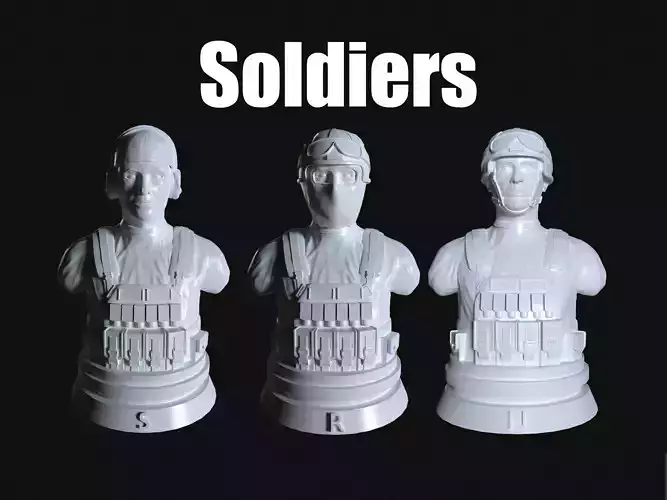 Soldiers 3D Model Collection