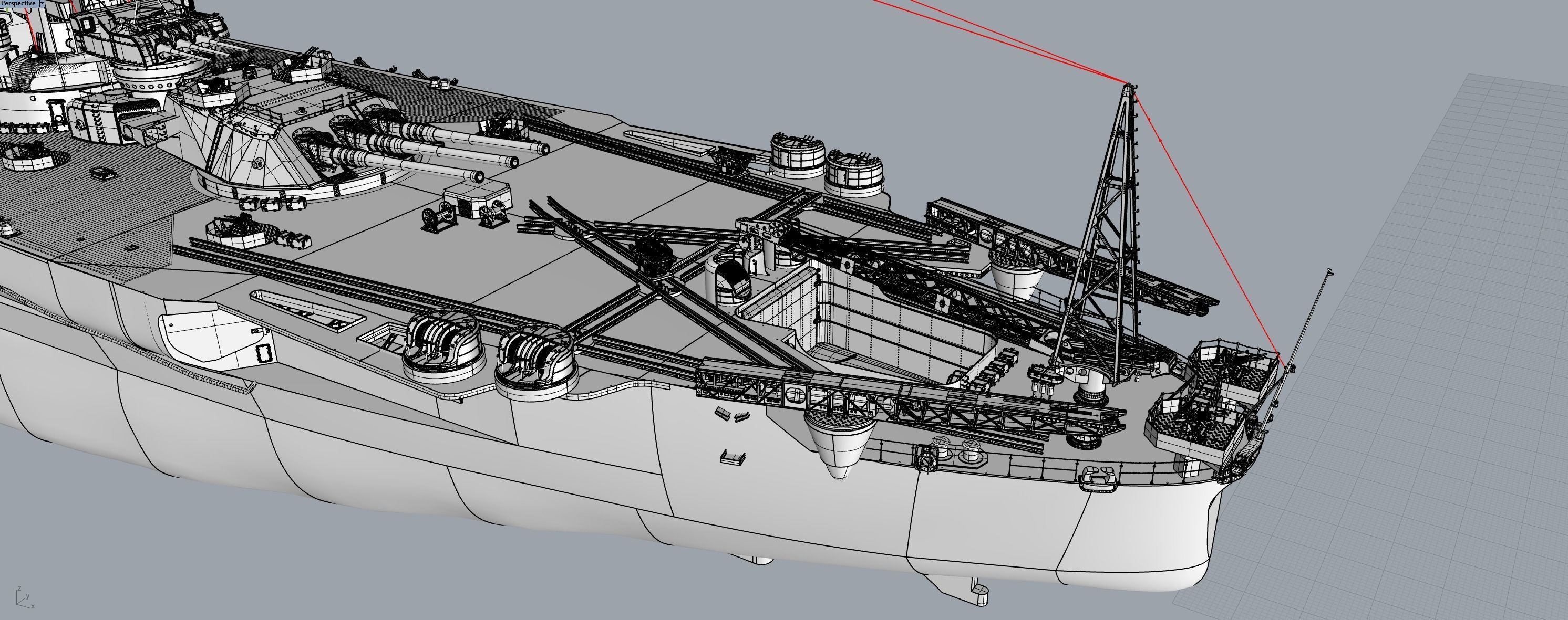 YAMATO 1550 mm  NENDO SHIKI gun 3D print model_10