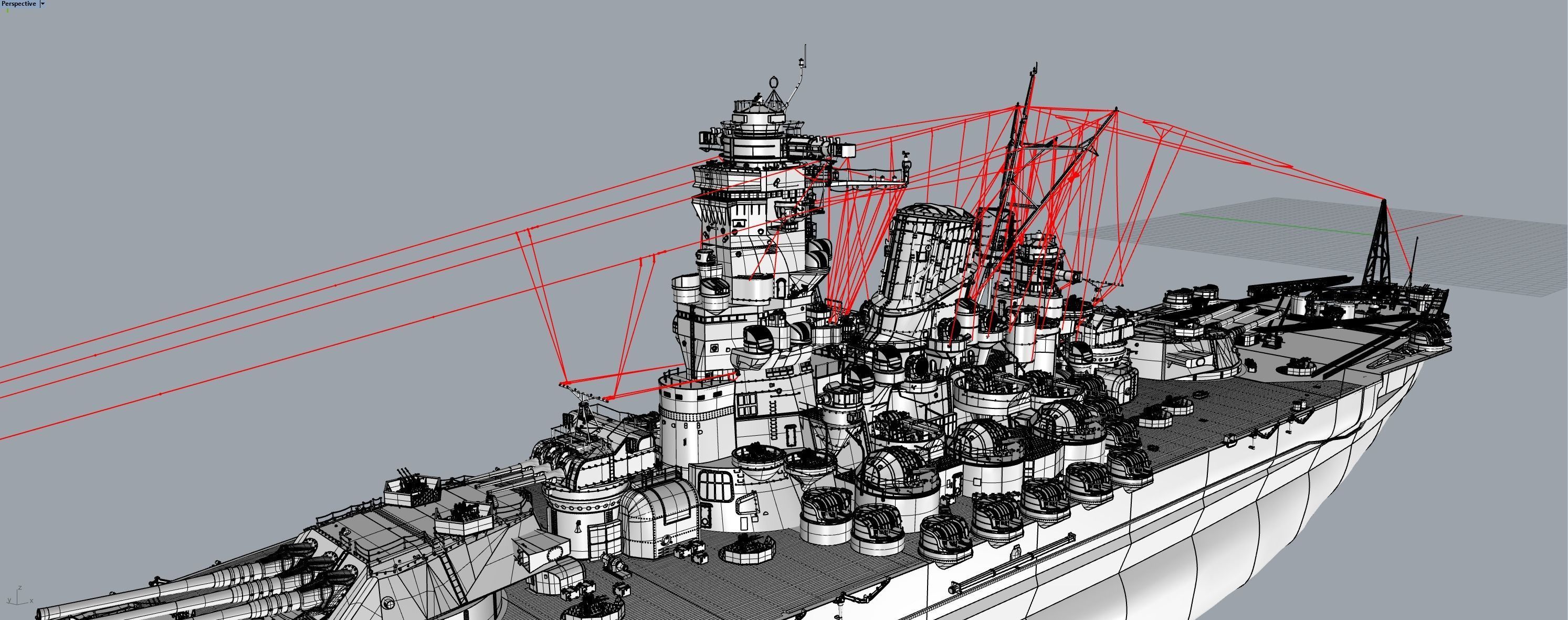 YAMATO 1550 mm  NENDO SHIKI gun 3D print model_11