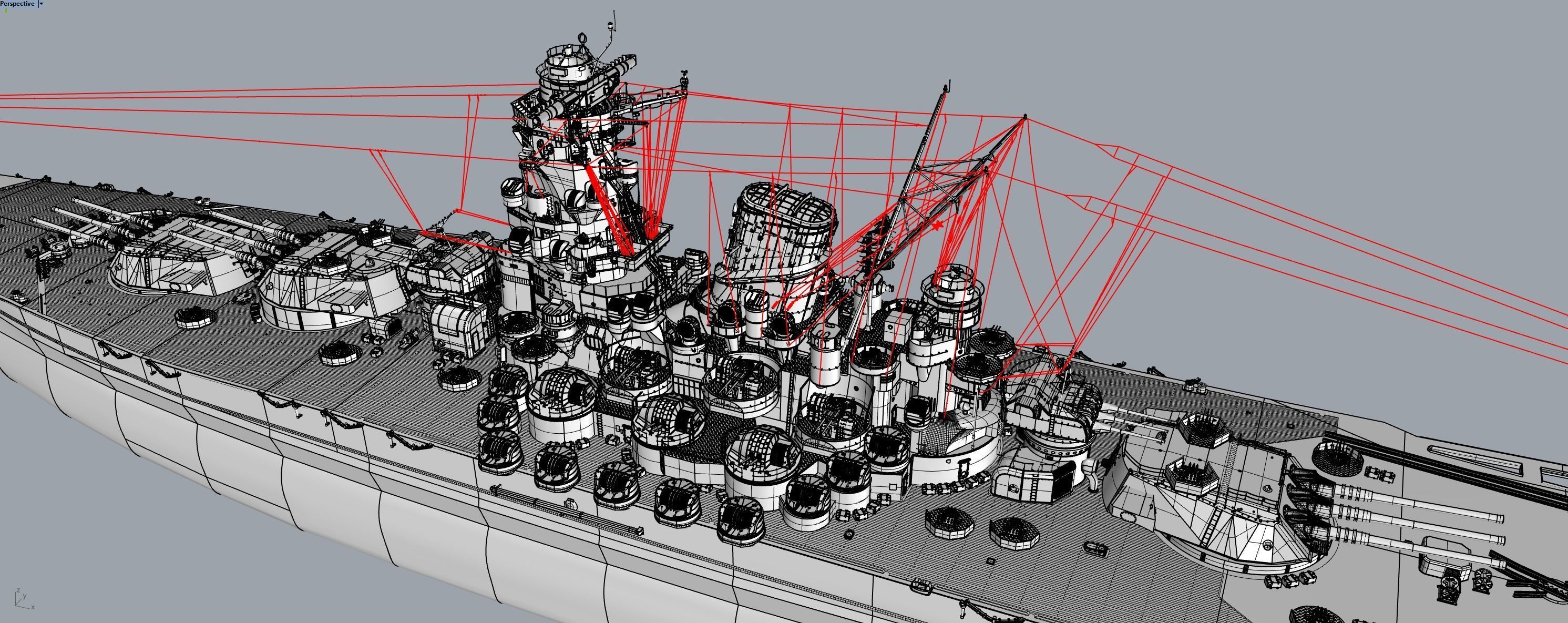 YAMATO 1550 mm  NENDO SHIKI gun 3D print model_9