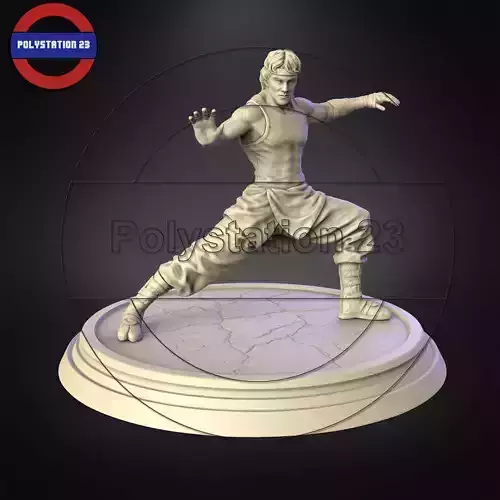 Character statue figure martial artist v1 3D print model