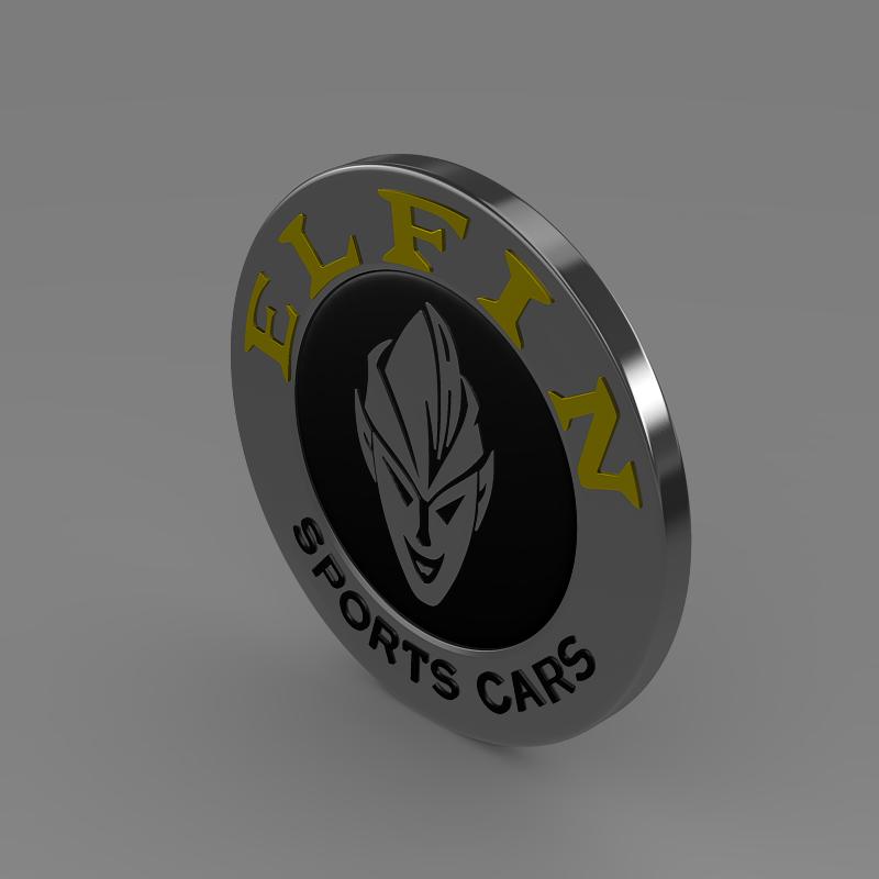 Elfin Logo 3D model_5