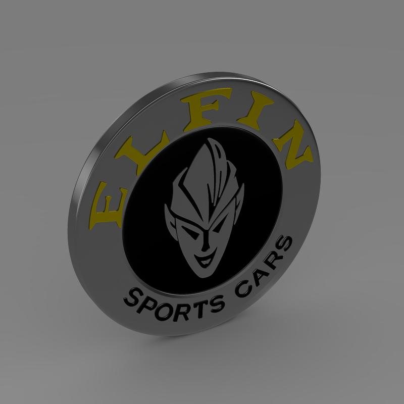 Elfin Logo 3D model_4