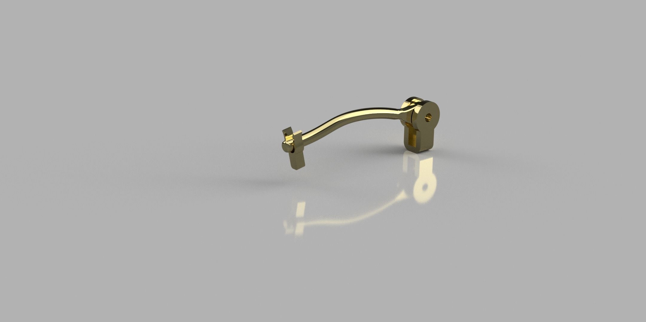 Earring findings 3D print model_1