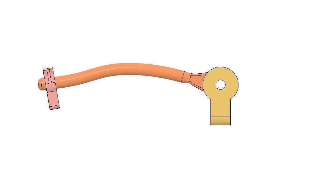 Earring findings 3D print model_3