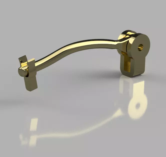 Earring findings 3D print model_0