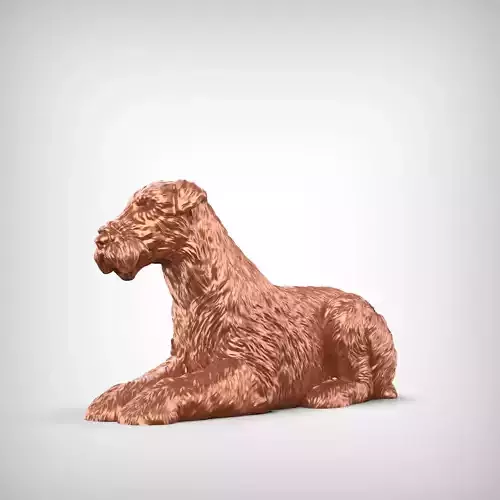 Airedale Terrier 3D Print Model Pose 09 3D print model