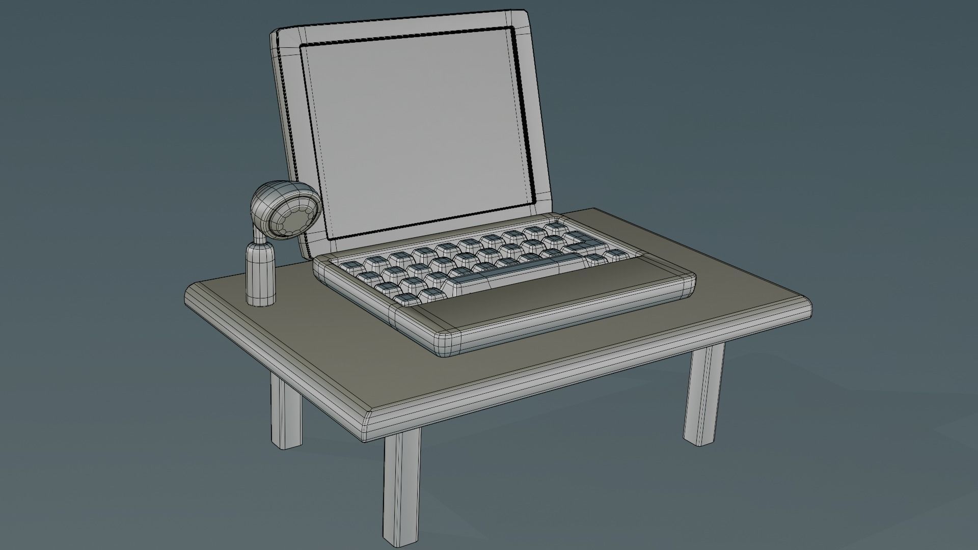 3d Low poly laptop animation Low-poly 3D model_2