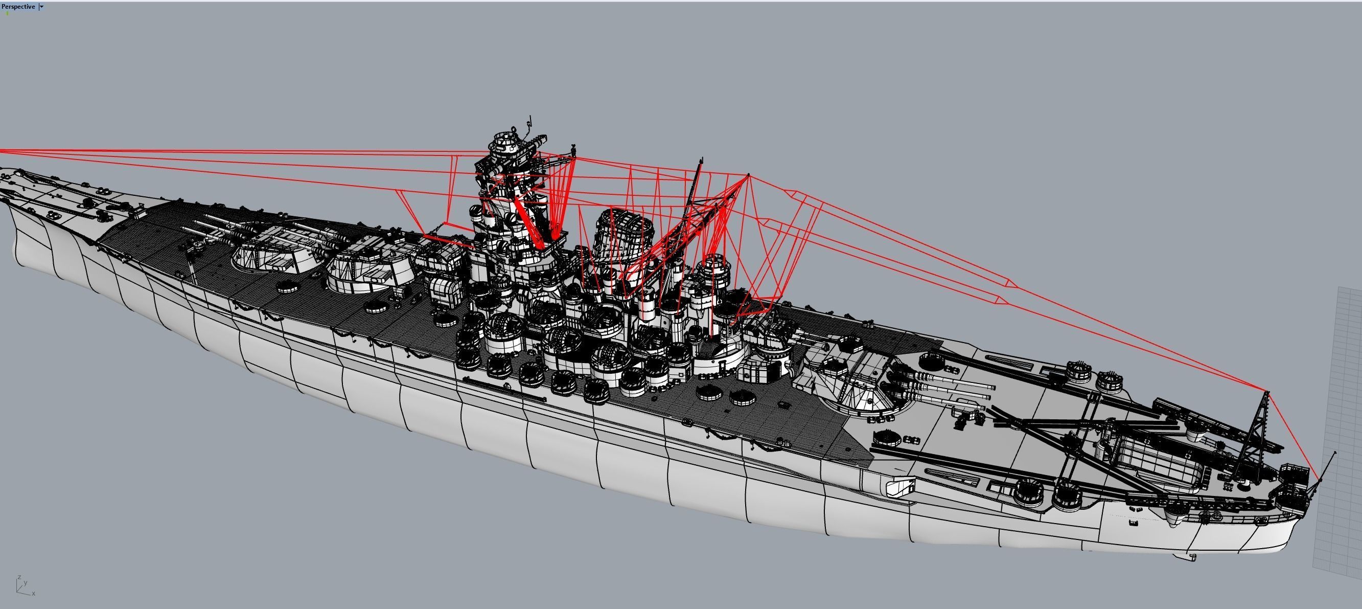YAMATO 15m range finder scale 1-200 3D print model_7