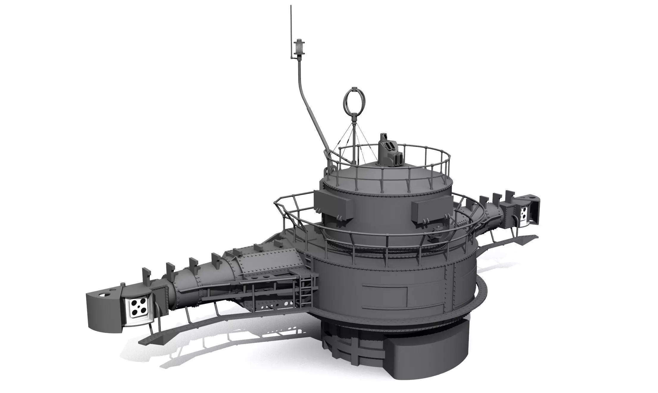 YAMATO 15m range finder scale 1-200 3D print model_0