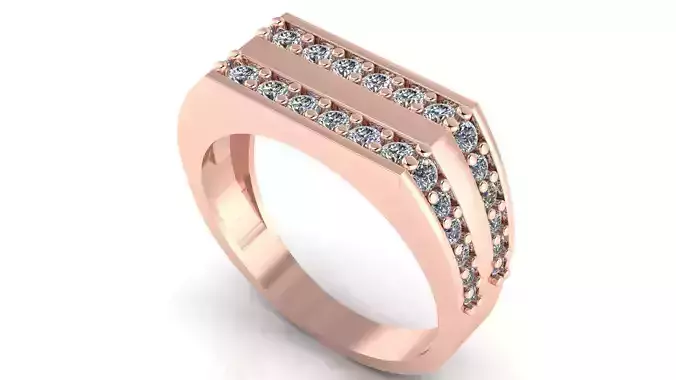 PERMIUM Men Groom Gents Ring 3dm stl obj mtl