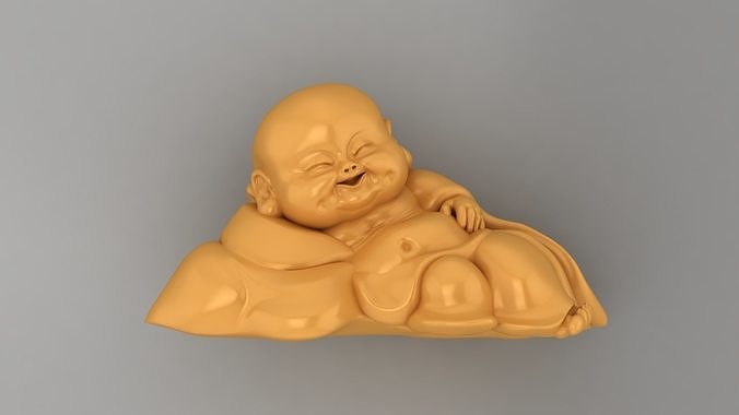 Baby Budha for CNC and Pendant P3 3D print model