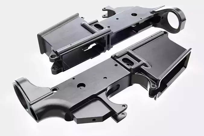 M4A1 -  AR-15 - receiver lower - HIGHPOLY - NATO 3D model