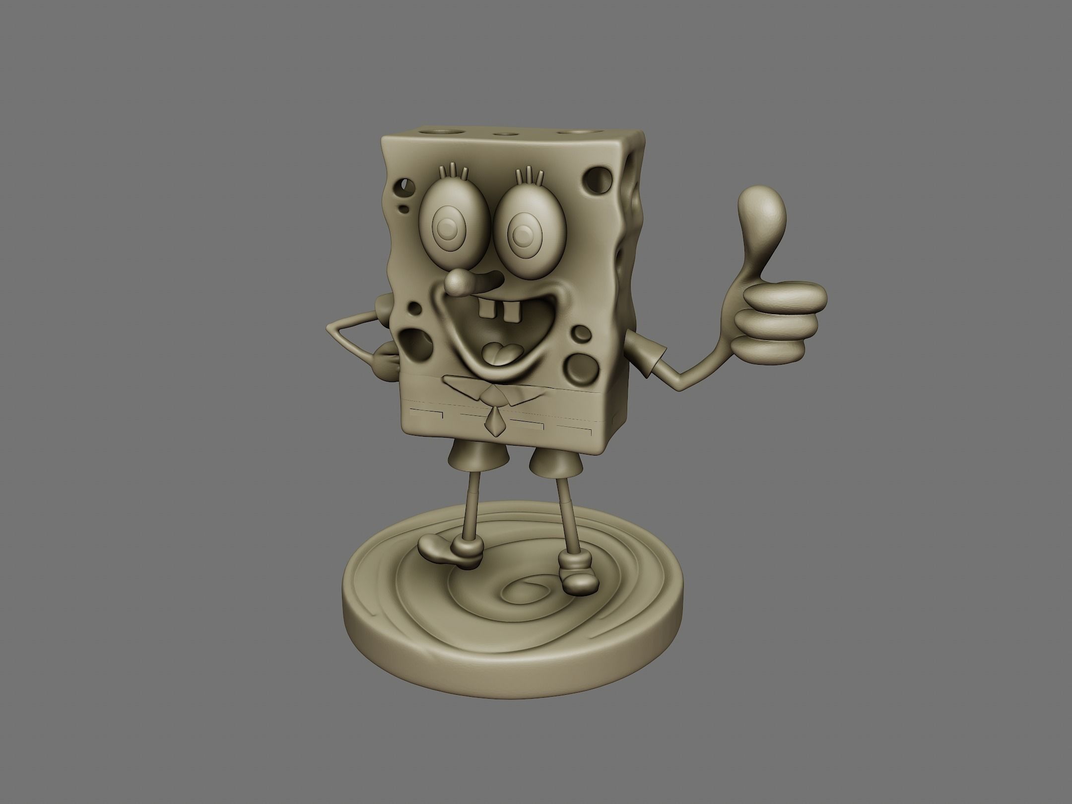 SpongeBob SquarePants 3D print model 3D print model_3