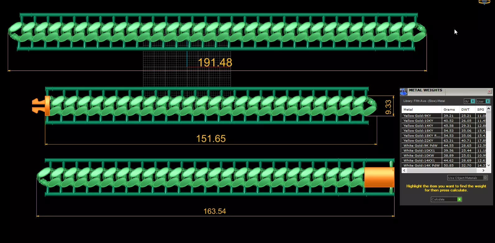 9 mm gurmet kolye no stone 3d print model 3D print model_0