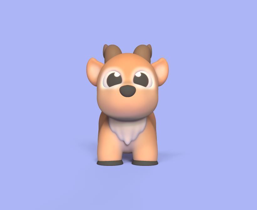 Little Antelope 3D print model_2